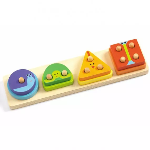 123Basic j'eu d'encastrement en bois - Djeco