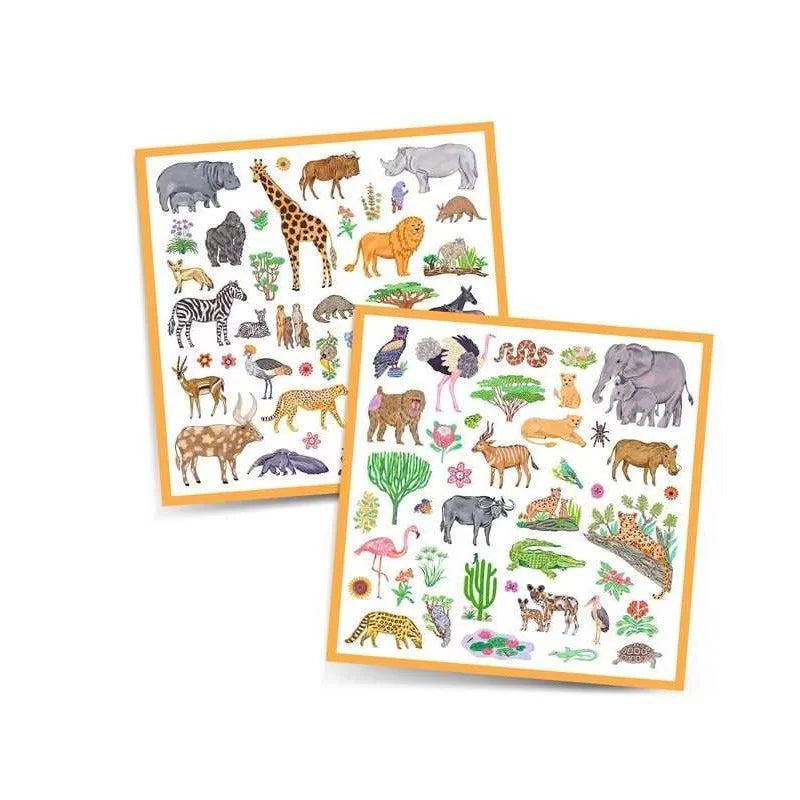 Planches 160 stickers Kenya - Djeco