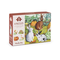4 mini puzzles de 12 pcs des animaux le jardin du moulin - Moulin roty