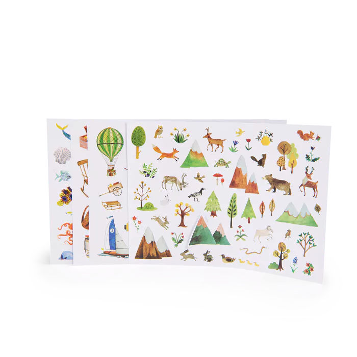 Pochette 154 stickers Le grand explorateur - Moulin roty