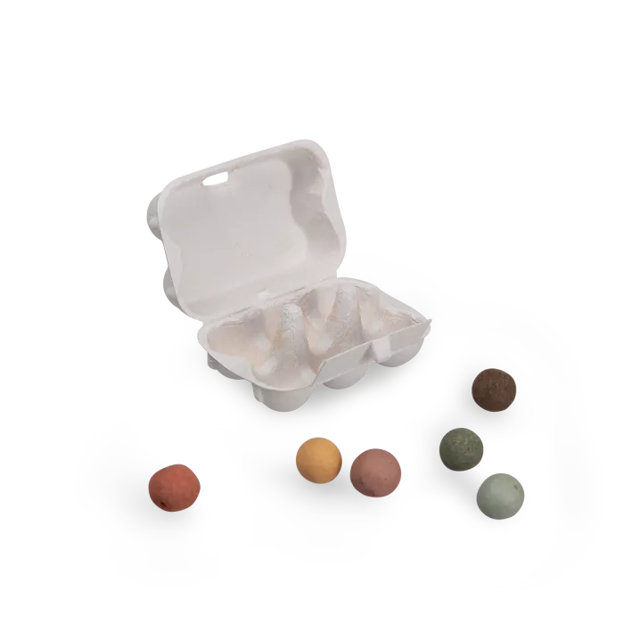 Boîte à oeufs de 6 bombes à graines Le jardin du moulin - Moulin roty