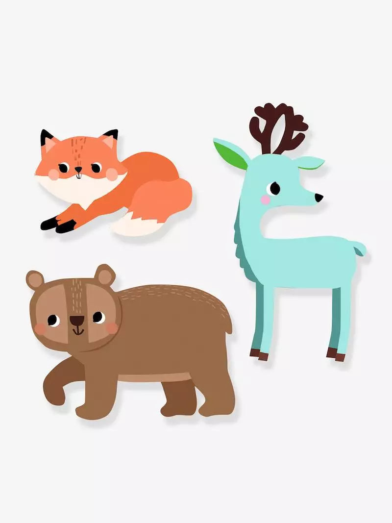 Grosses gommettes animaux de la forêt 18 mois - Djeco
