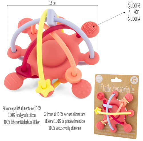 Anneau de dentition Etoile sensorielle - Ulysse couleurs d'enfance