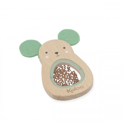 Hochet à son Souris en bois - Kaloo