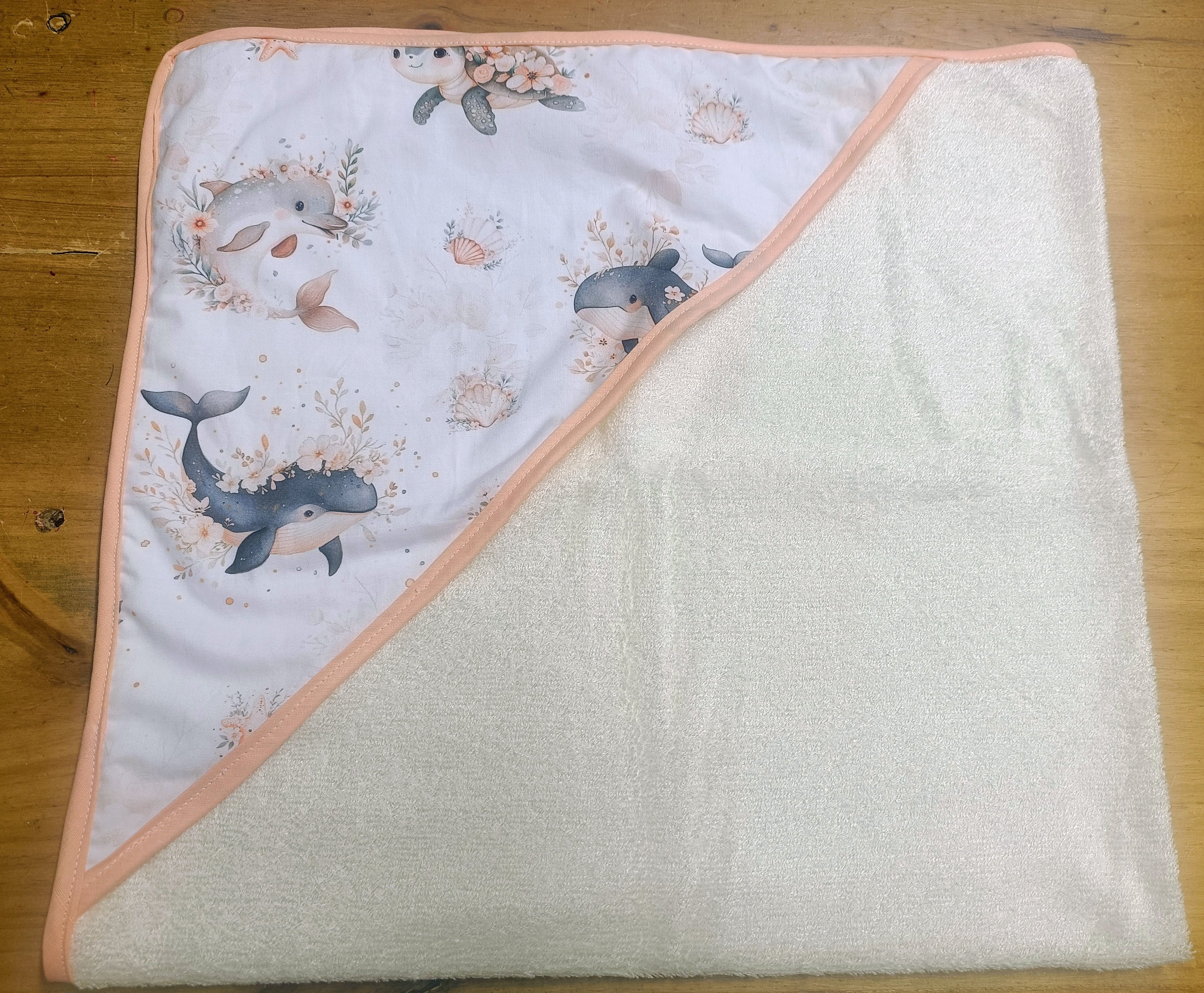 Cape/sortie de bain Océan fait main - L'Atelier Dyloma