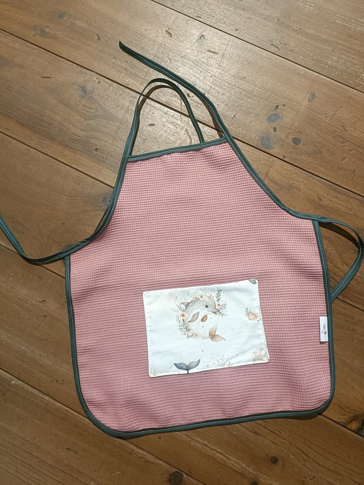 Tablier enfant Baleine 2-4 ans fait main - L’atelier dyloma
