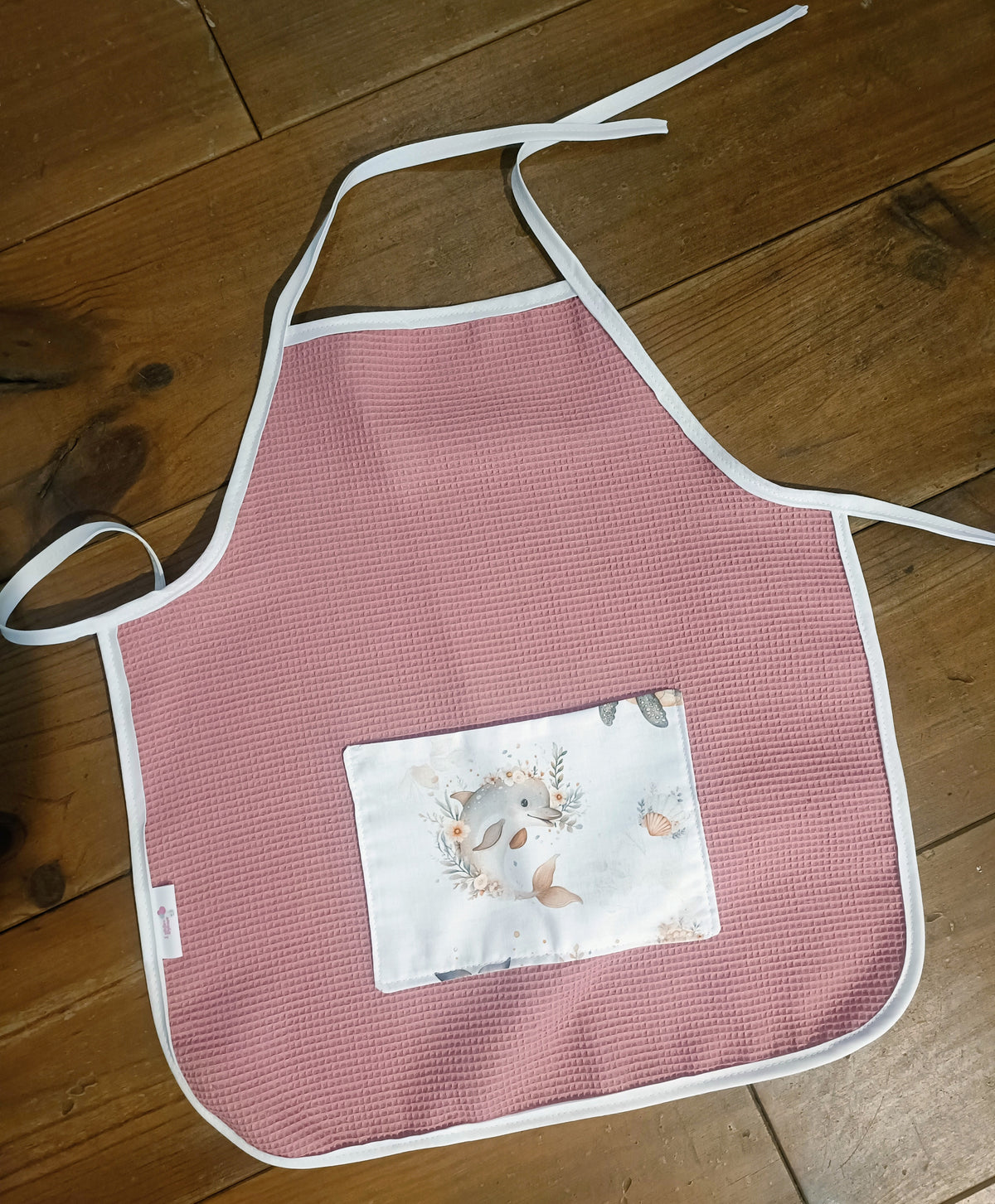 Tablier enfant Baleine 2-4 ans fait main - L’atelier dyloma