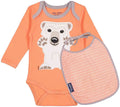 Set body manches longues + bavoir Ours polaire - Coq en pâte