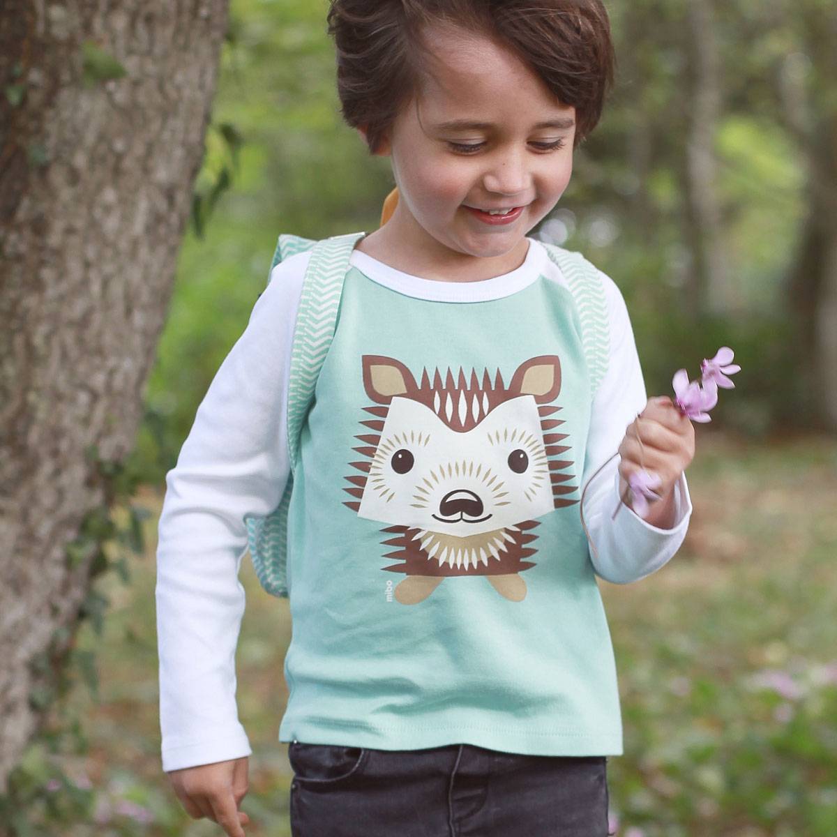 T-shirt manches longues Hérisson - CoQ en pâte