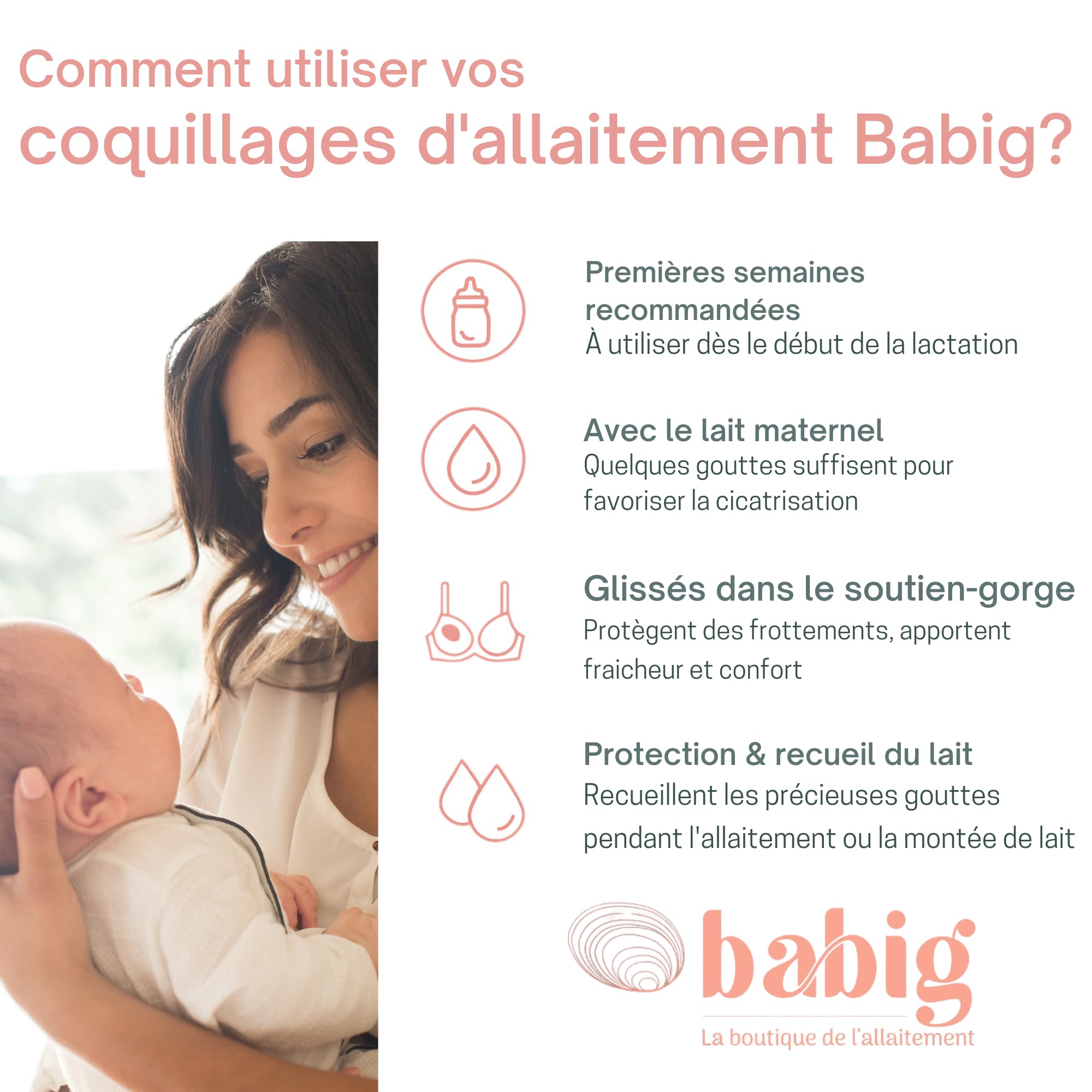 Coquillages d’allaitement - Babig