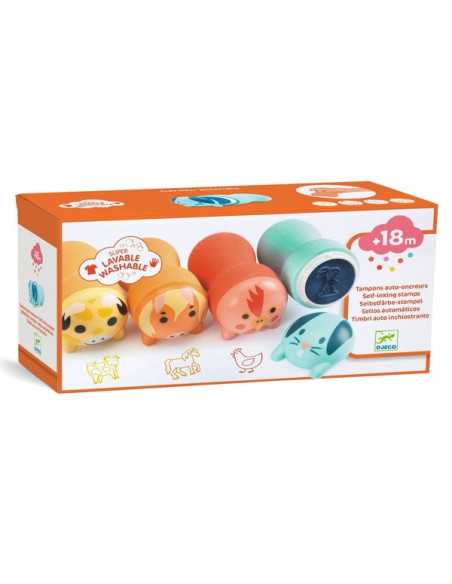 Tampons auto encreur animaux de la ferme - djeco
