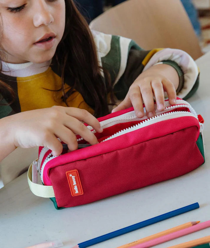 Trousse d’école à double compartiment Mini Pastèque - Hello hossy