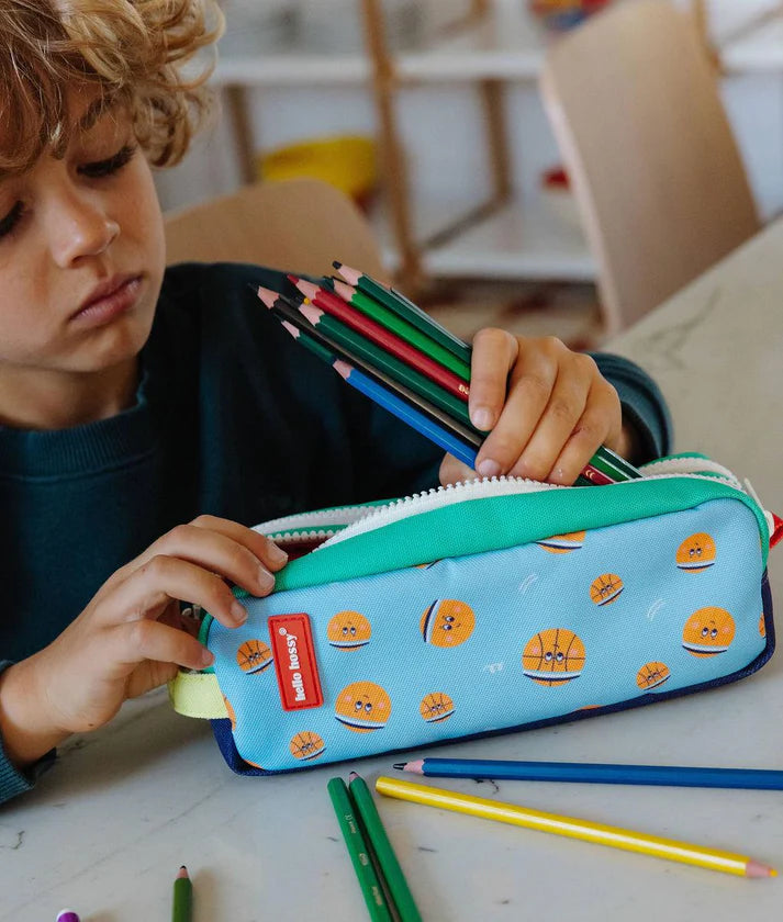 Trousse d’école à double compartiment Bball Crew - Hello hossy