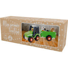 Mon premier tracteur et remorque en bois - Ulysse couleurs d’enfance