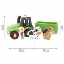 Mon premier tracteur et remorque en bois - Ulysse couleurs d’enfance