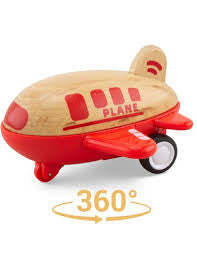 Mini avion de ligne en bois Routoudou - Ulysse couleurs d’enfance