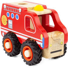 Camion de pompier en bois - Ulysse couleurs d’enfance