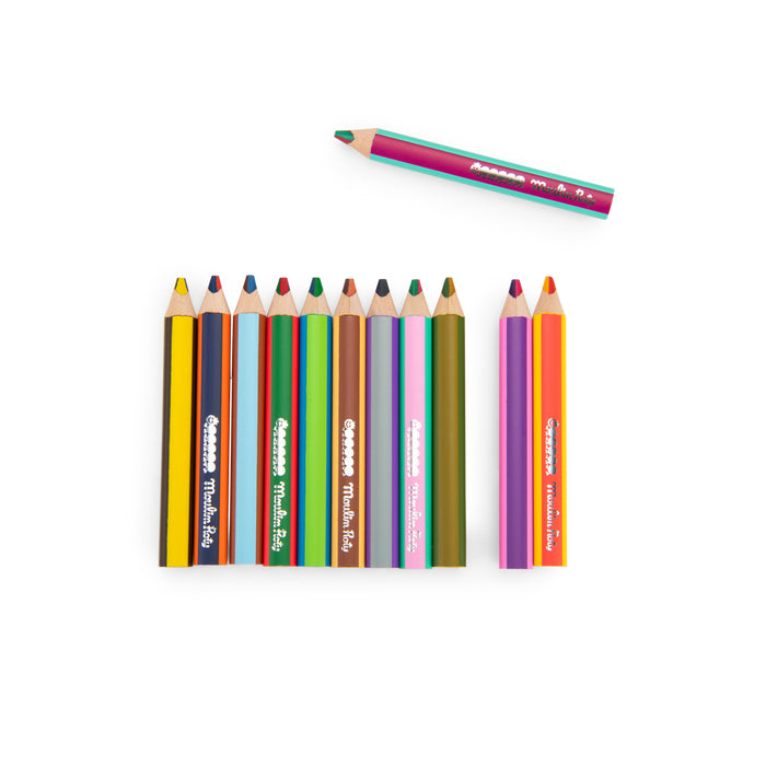 Set de crayons bicolore les petites merveilles - Moulin roty