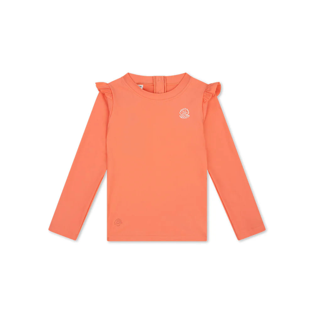 t-shirt de natation uv à manches longues - rose - shell tastic - Swim essentials