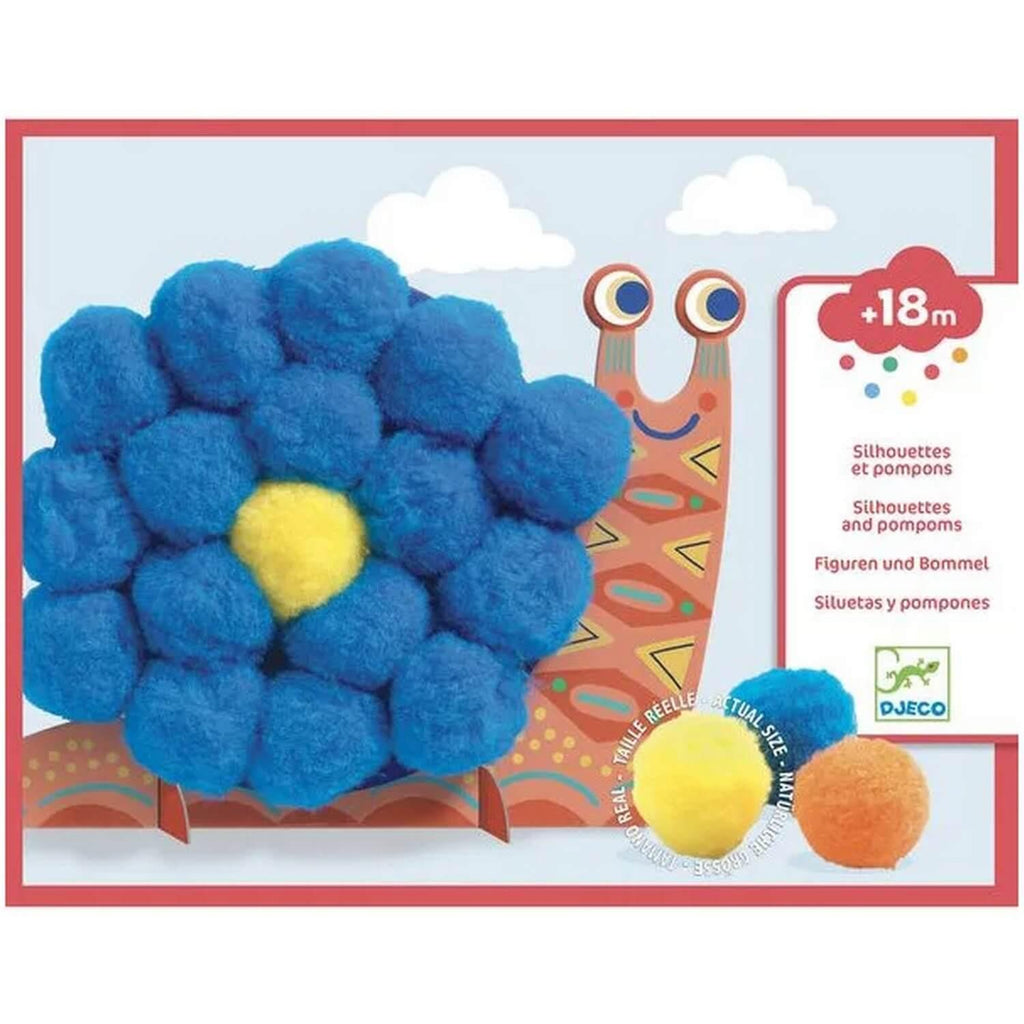 Silhouette et pompon Animaux tout doux - Djeco
