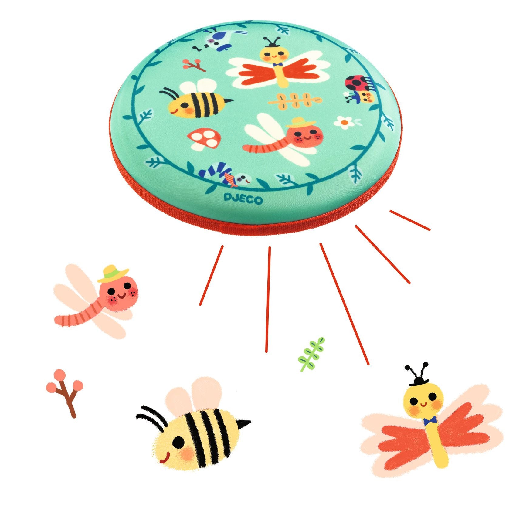 Disque a lancer Flying Bugs - Djeco