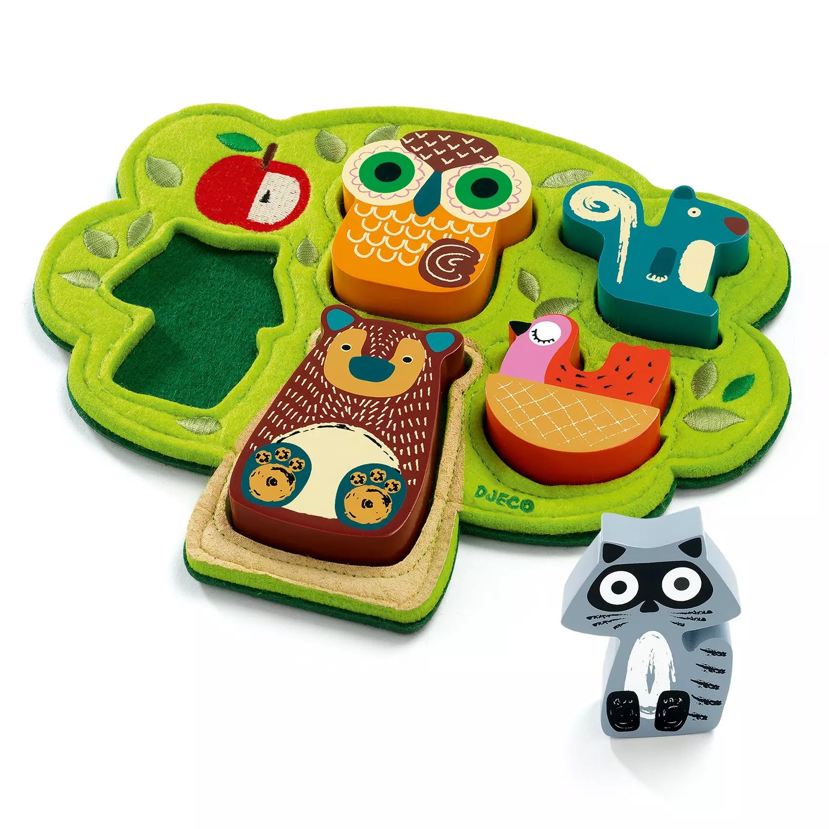 Puzzle Okki en bois et feutrine - Djeco