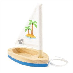 Voilier en bois Pirate pour bain - Ulysse couleurs d’enfance