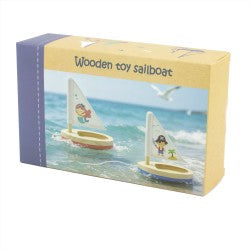 Voilier en bois Sirène pour bain - Ulysse couleurs d’enfance