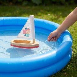 Voilier en bois Sirène pour bain - Ulysse couleurs d’enfance