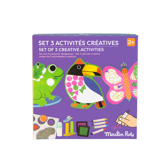 Set de 3 activités créatives Les Toupitis - Moulin roty