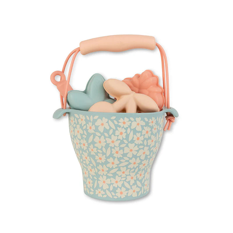 Seau de plage en silicone Flowers - Swim essentials
