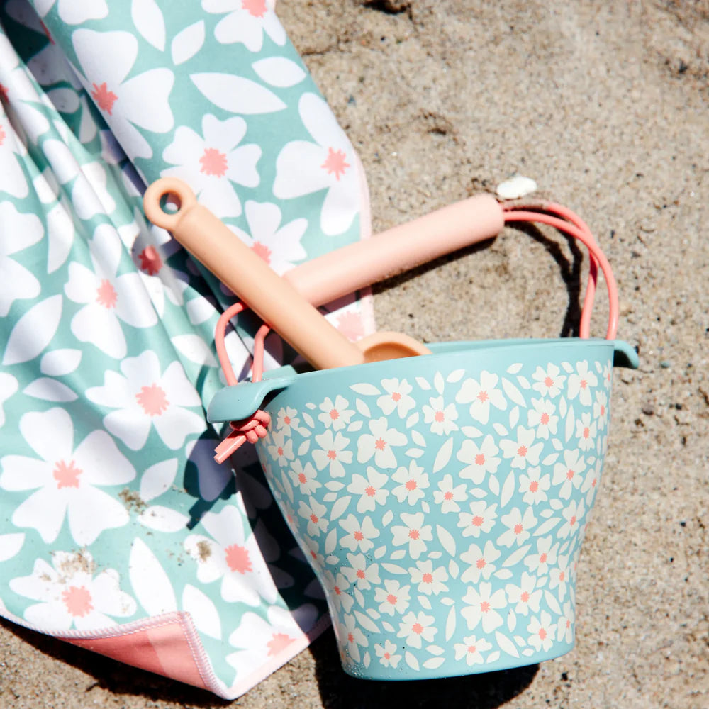 Seau de plage en silicone Flowers - Swim essentials