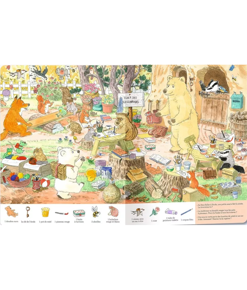 Livre Calinours Cherche &trouve l’école de loisirs - moulin roty