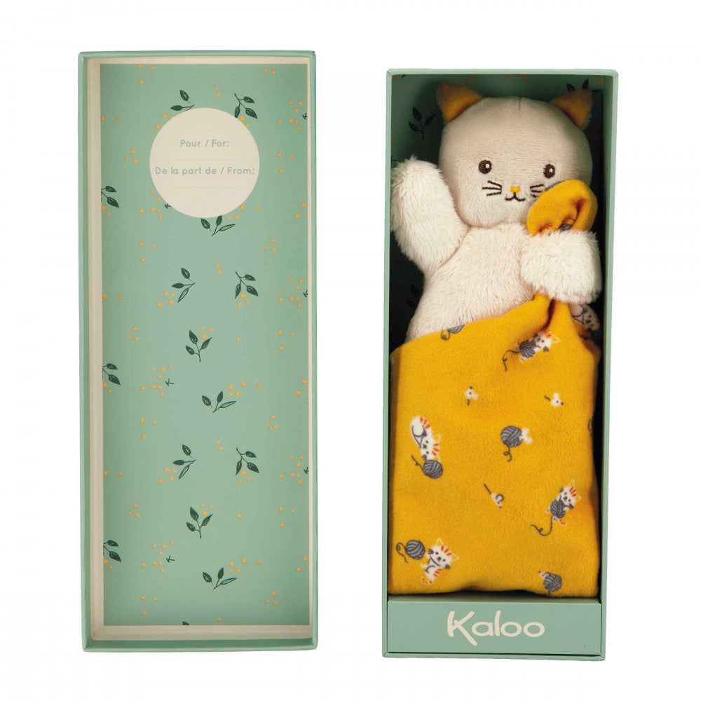 Doudou carré douceur yellow - Kaloo