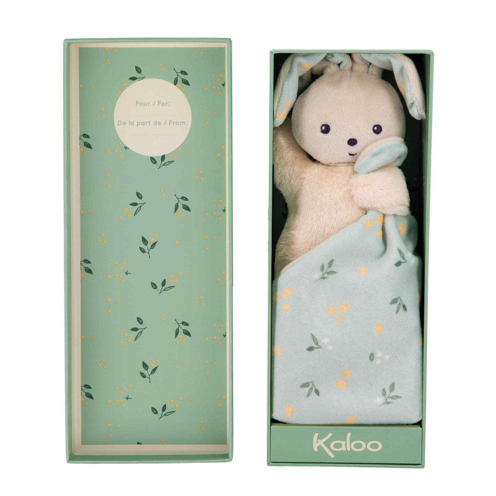 Doudou carré douceur lapin bouquet d’agrumes - kaloo