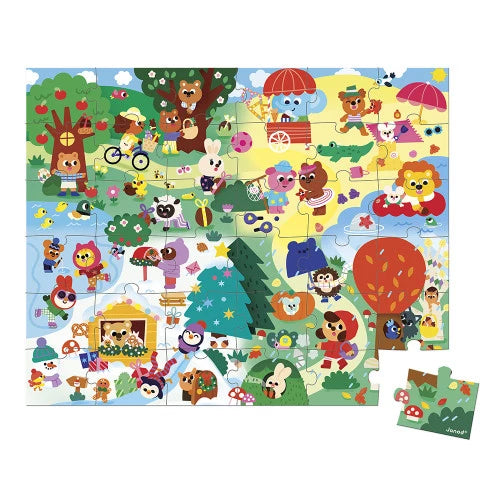 Puzzle 4 saisonsde 36 pcs - Janod