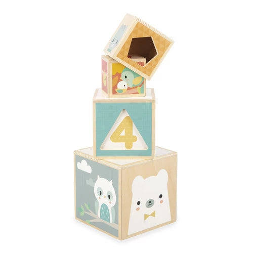 Pyramide 6 cubes en bois - Janod