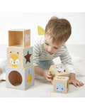 Pyramide 6 cubes en bois - Janod