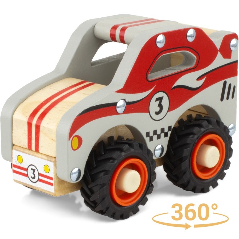 Voiture de course en bois - Ulysse couleurs d’enfance