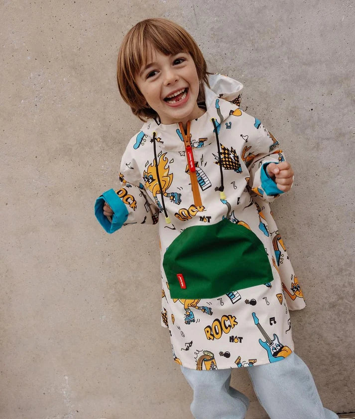 Poncho de pluie enfant rock n Fire - Hello hossy