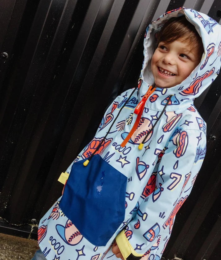 Poncho de pluie enfant Baseball Game - Hello hossy