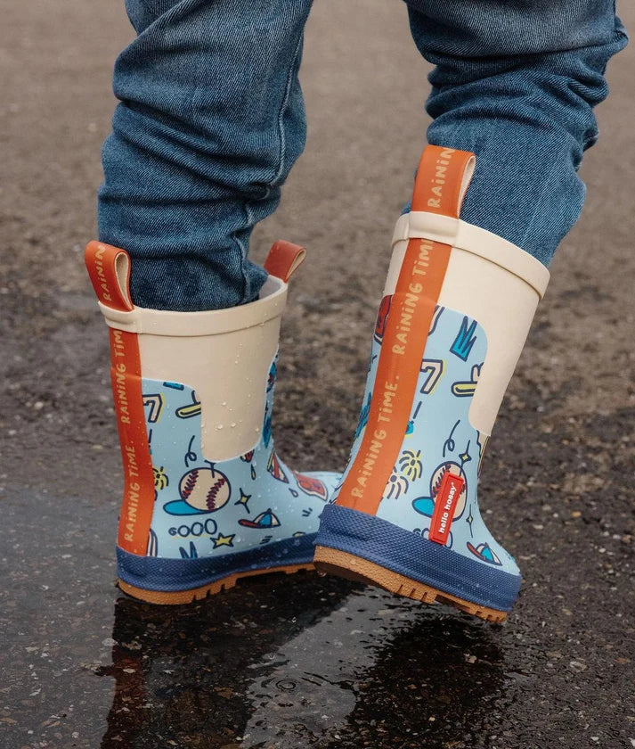 Botte de pluie enfant Baseball Game - Hello hossy