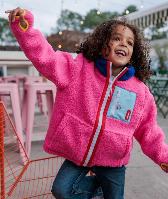 Veste polaire enfant Fuchsia - Hello hossy