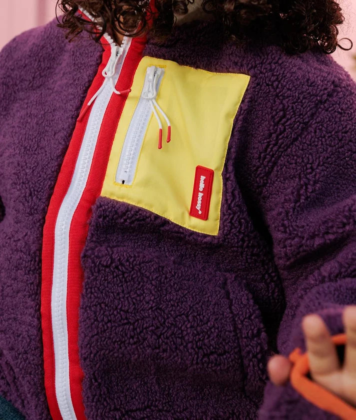 Veste polaire enfant Prune - Hello hossy