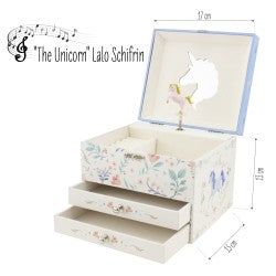 Coffre à bijoux musical Licorne - Ulysse couleurs d’enfance