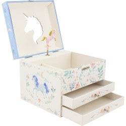 Coffre à bijoux musical Licorne - Ulysse couleurs d’enfance