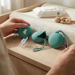 Range tétine en silicone Tétibulle vert - Ulysse couleurs d’enfance