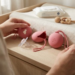 Range tétine en silicone Tétibulle rose - Ulysse couleurs d’enfance