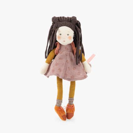 Petite poupée chiffon Mauve les rosalies - moulin roty