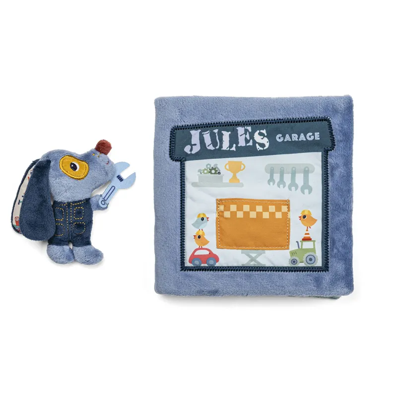 Livre en tissus Jules garage d’activité - Lilliputiens